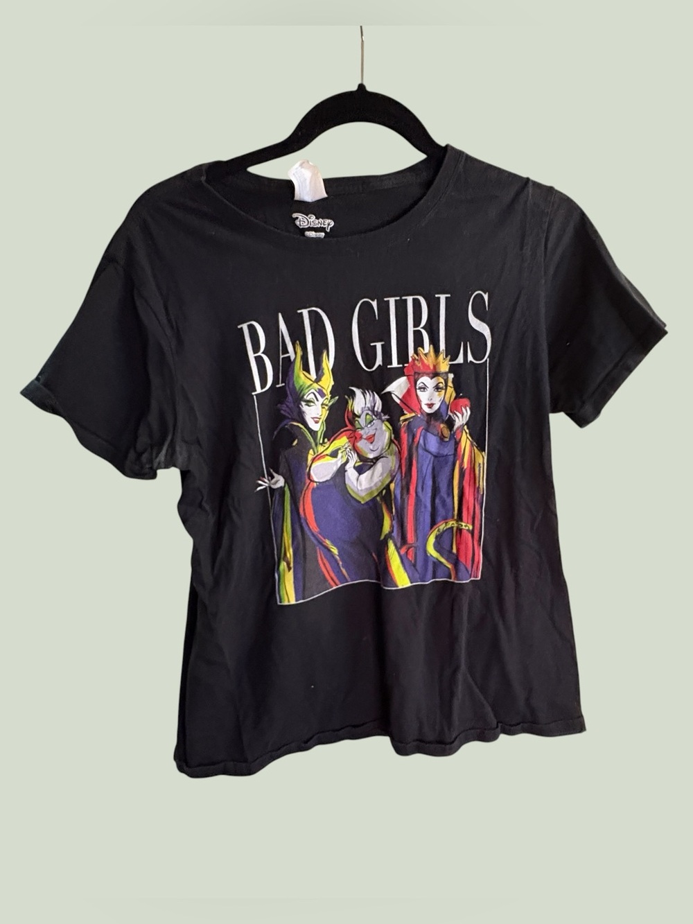 Womens L Disney Villains "Bad Girls" Graphic T shirt